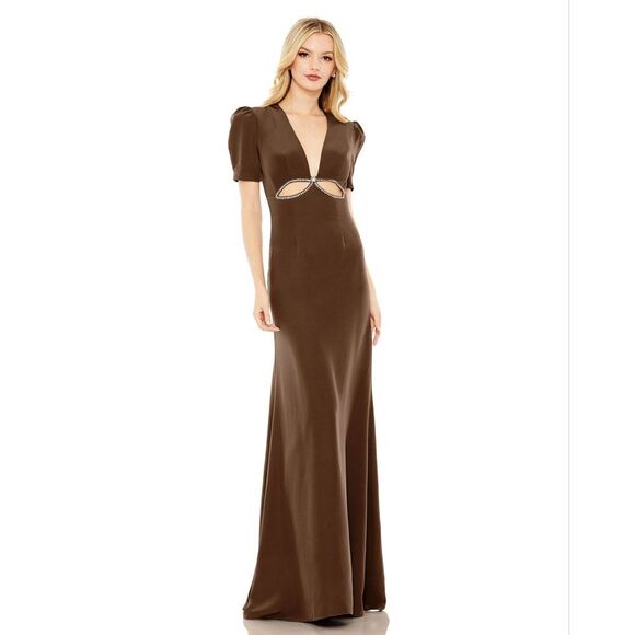 NWT Mac Duggal Short-Sleeve Long Formal Dress - Picture 10 of 11